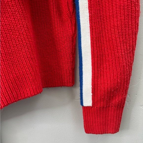 H&M Racer Stripe Crop Top Turtleneck Sweater - Picture 7 of 11